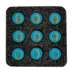Flag Football Magnets - .56" Position-Labeled Sets of 9