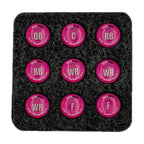 Flag Football Magnets - .56" Position-Labeled Sets of 9