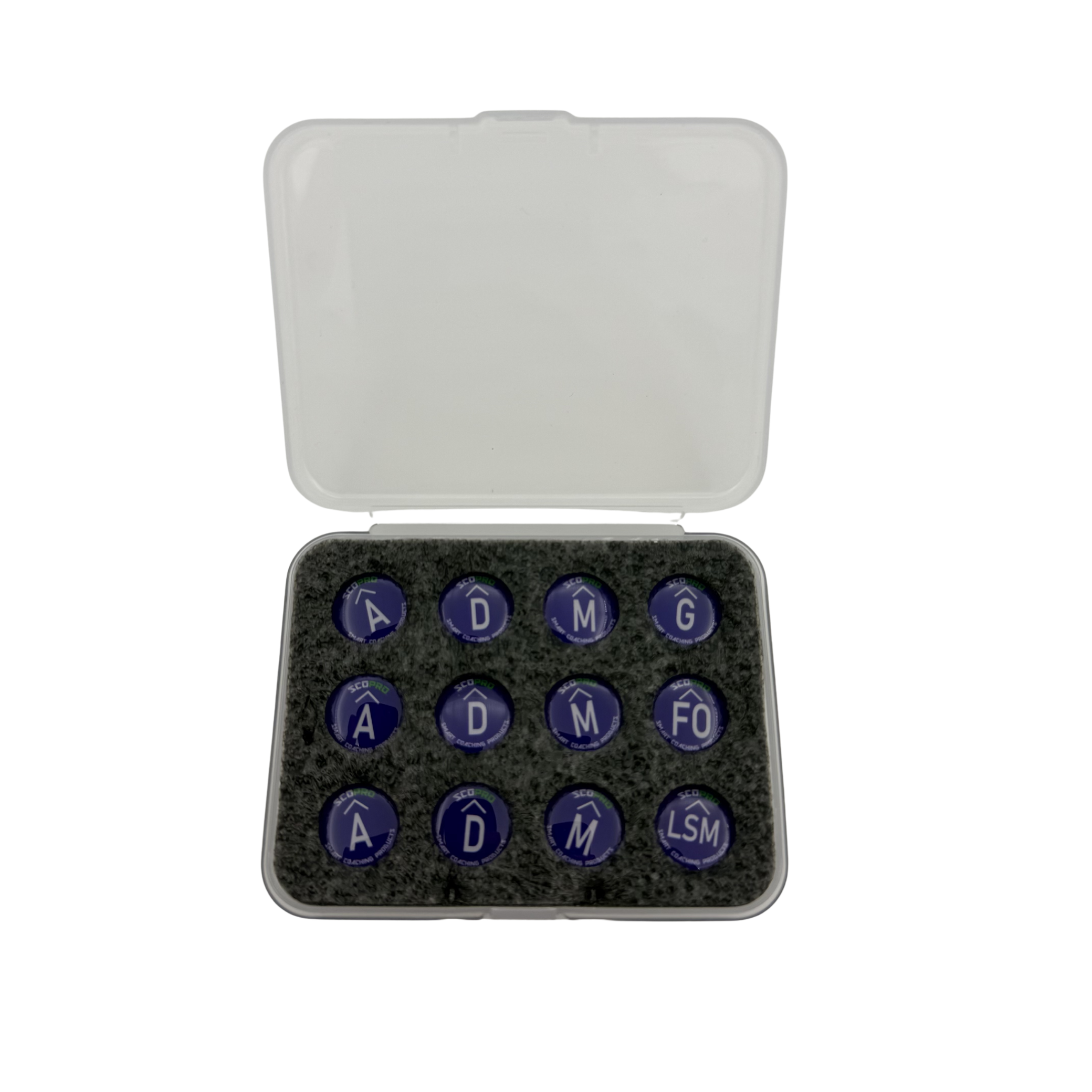 Scopro Lacrosse Bundle - Board, Case & 2 Magnet Sets (16" x 12")