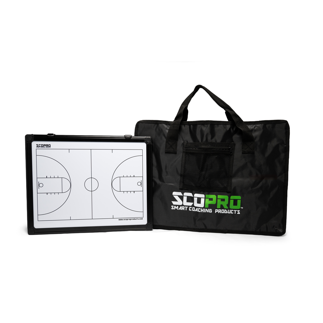Scopro basketball board, full court side, with padded carry bag