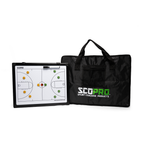 Scopro Basketball Bundle: dual-sided board with two magnet sets in play, carry bag