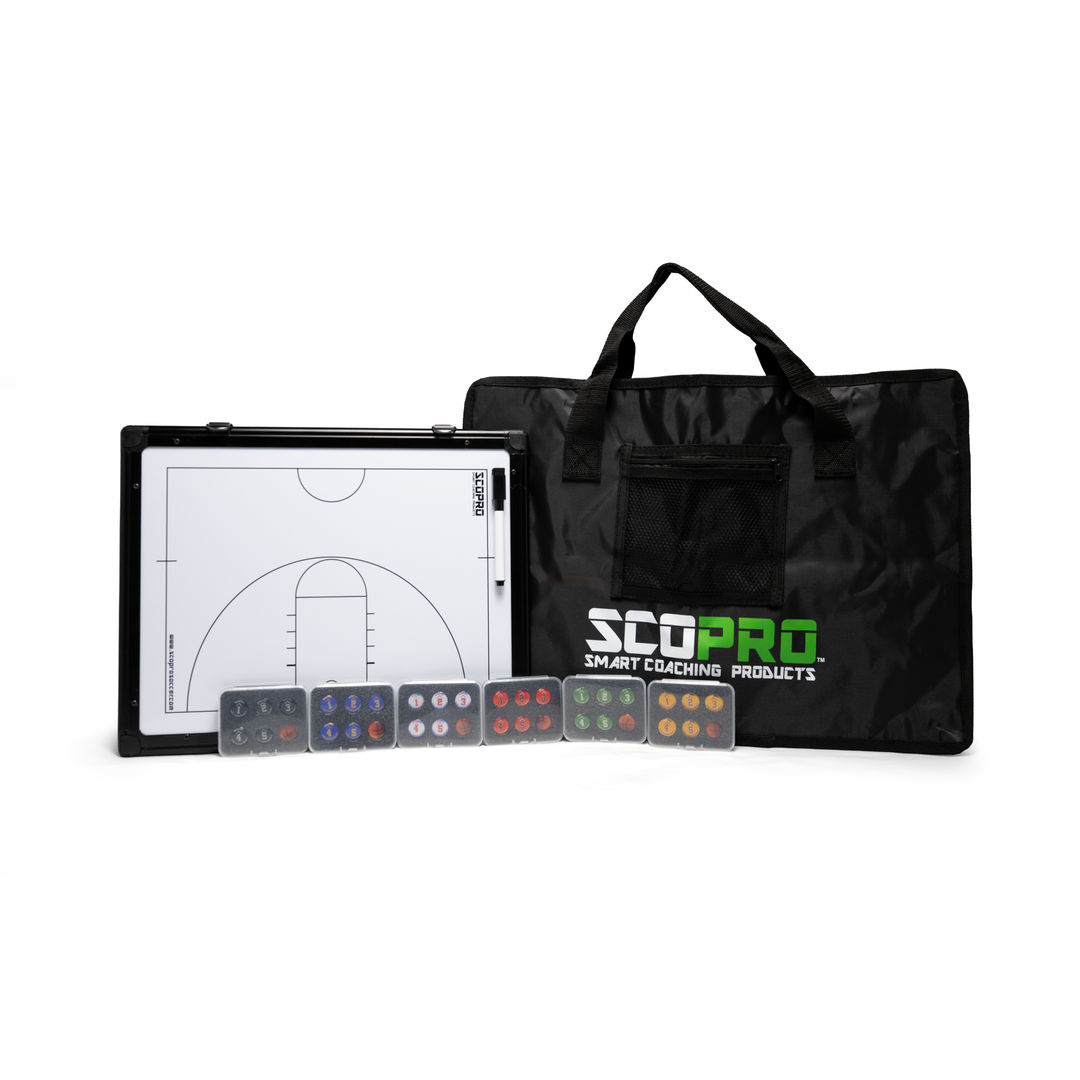 Scopro Basketball Bundle, half court side, with carry bag and magnet sets