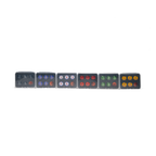 Scopro basketball magnet sets in six colors, .56 inch, numbered 1 to 5 plus ball