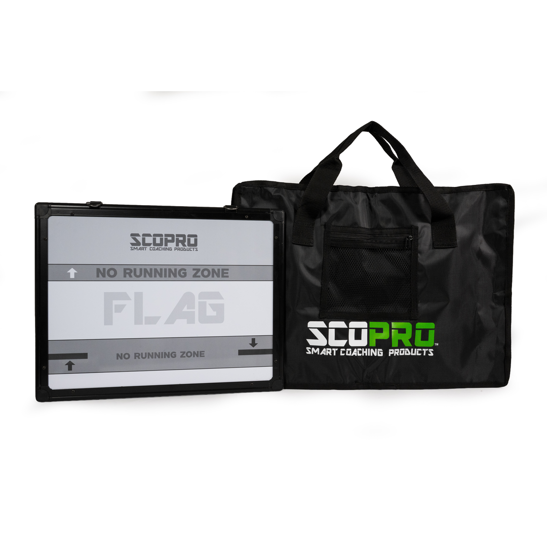 Flag Football Board with Carry Case - Dual-Sided, 16" x 12"