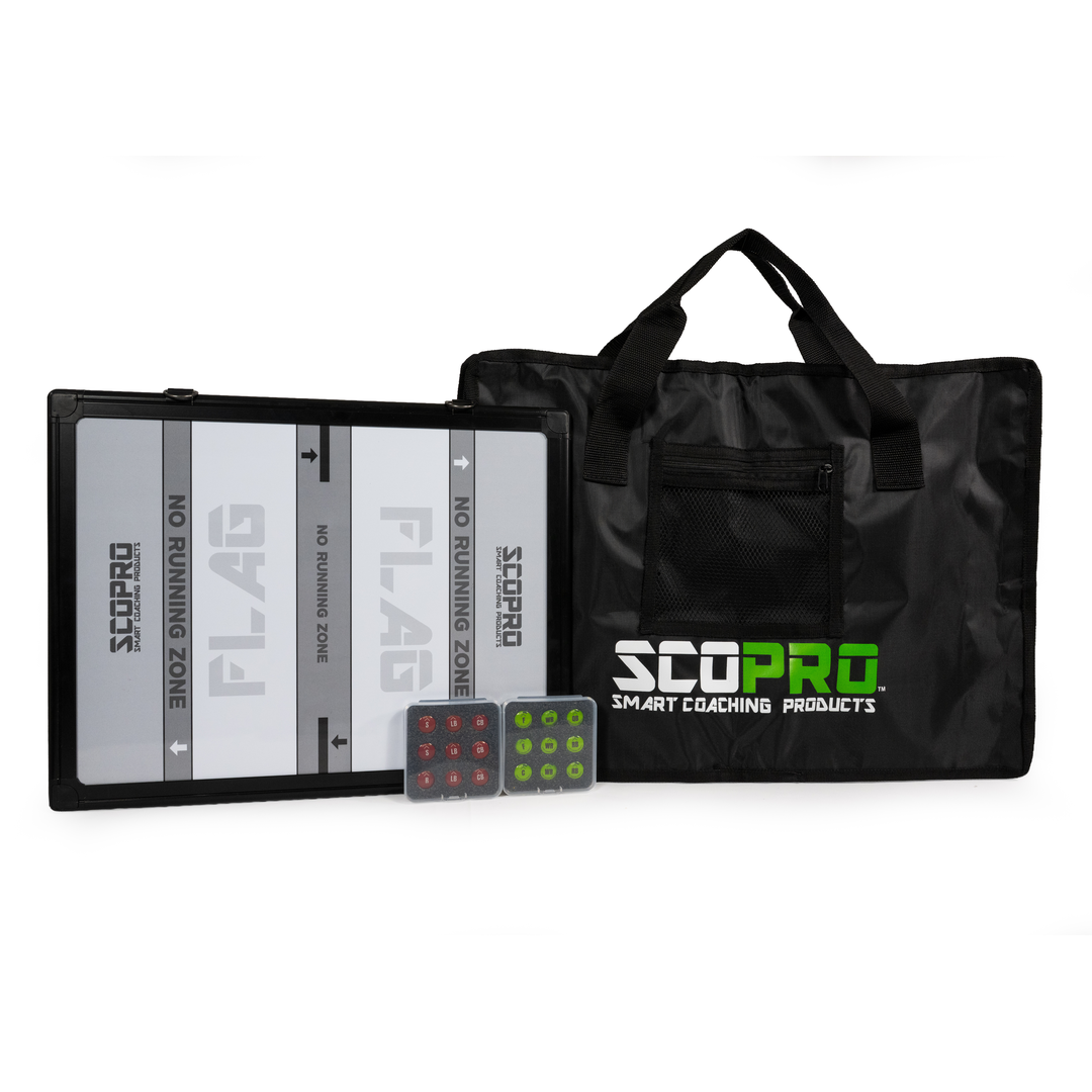 Flag Football Bundle - Dual-Sided Board, Carry Case & Magnets