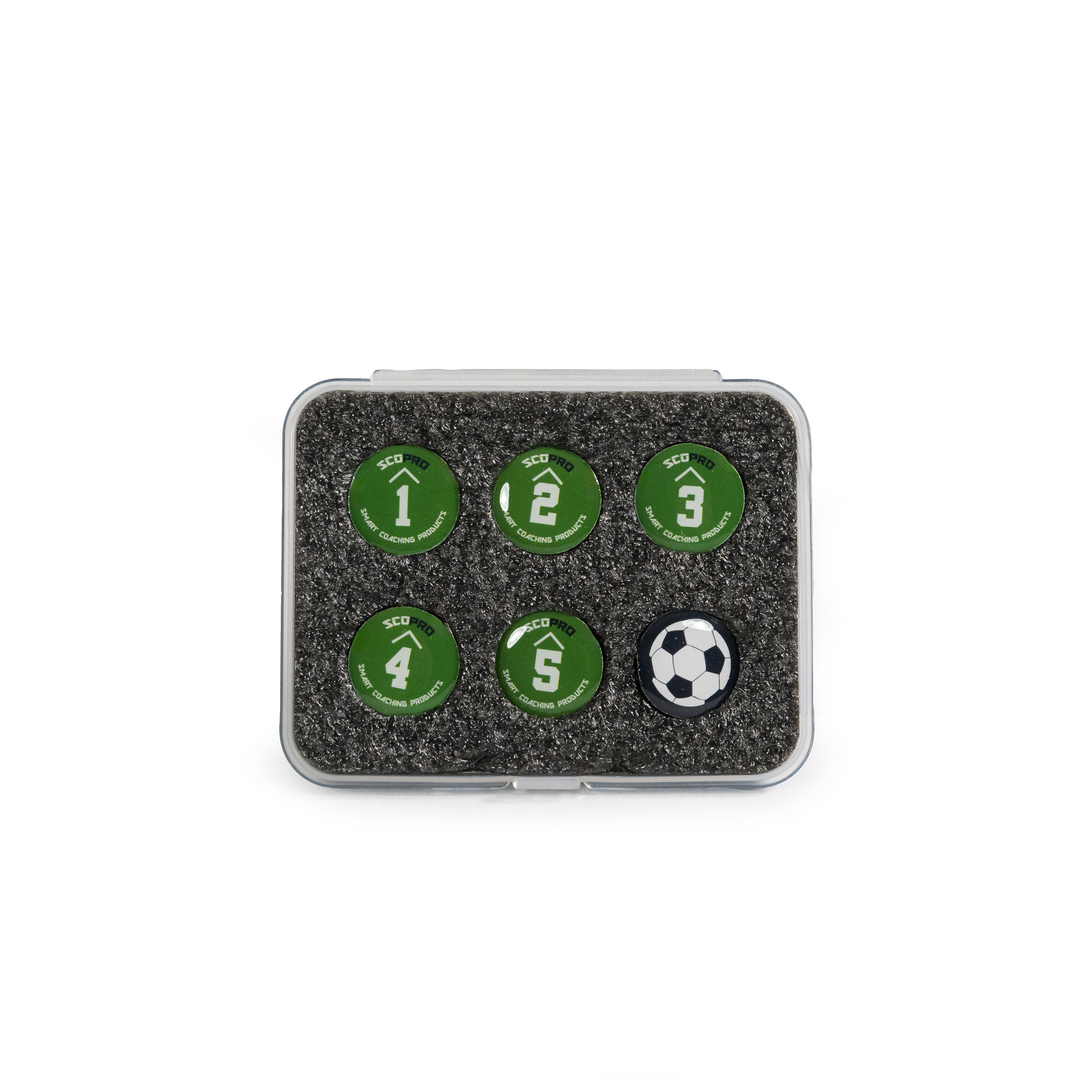 Futsal Coaching Magnets - Numbered Set of 6