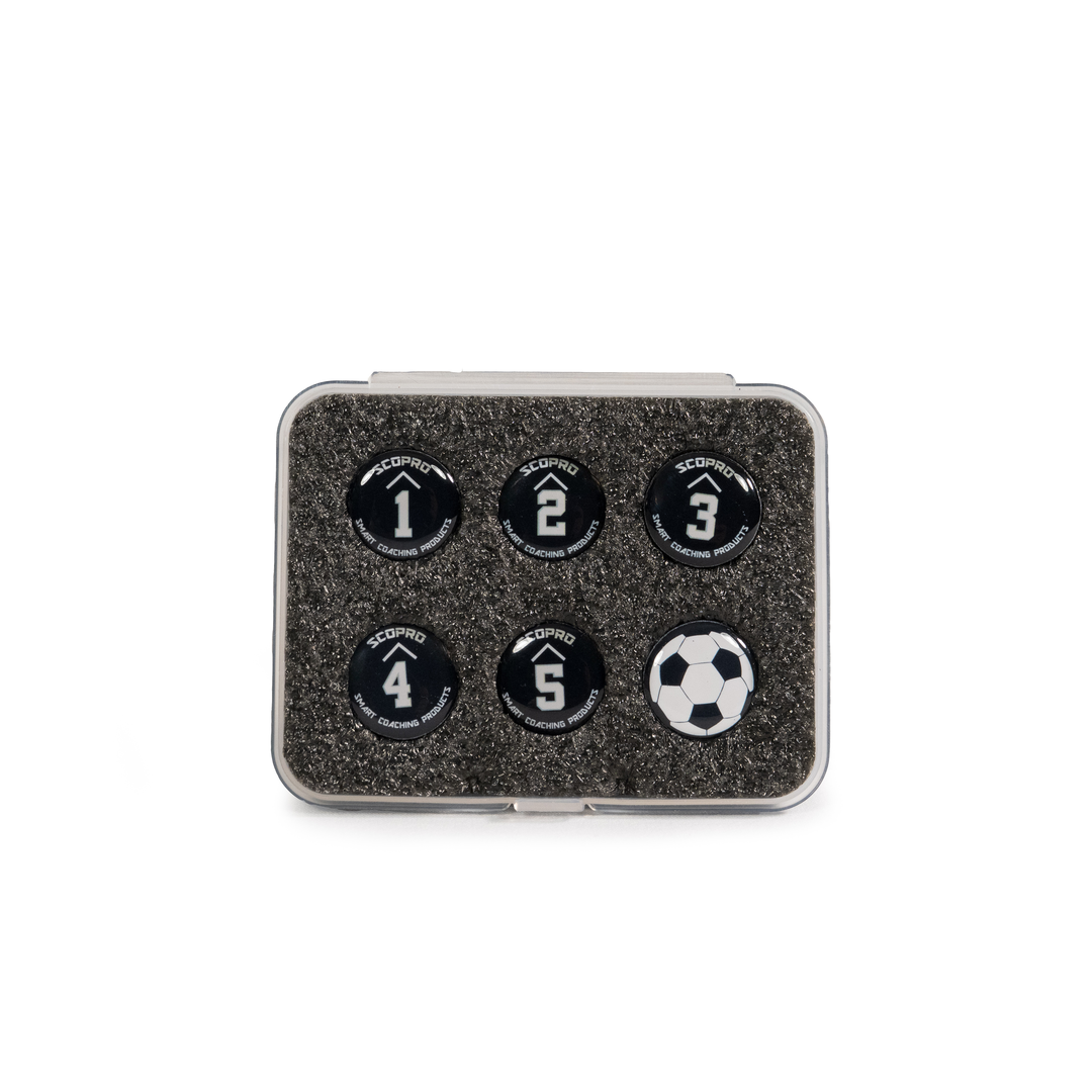 Futsal Coaching Magnets - Numbered Set of 6