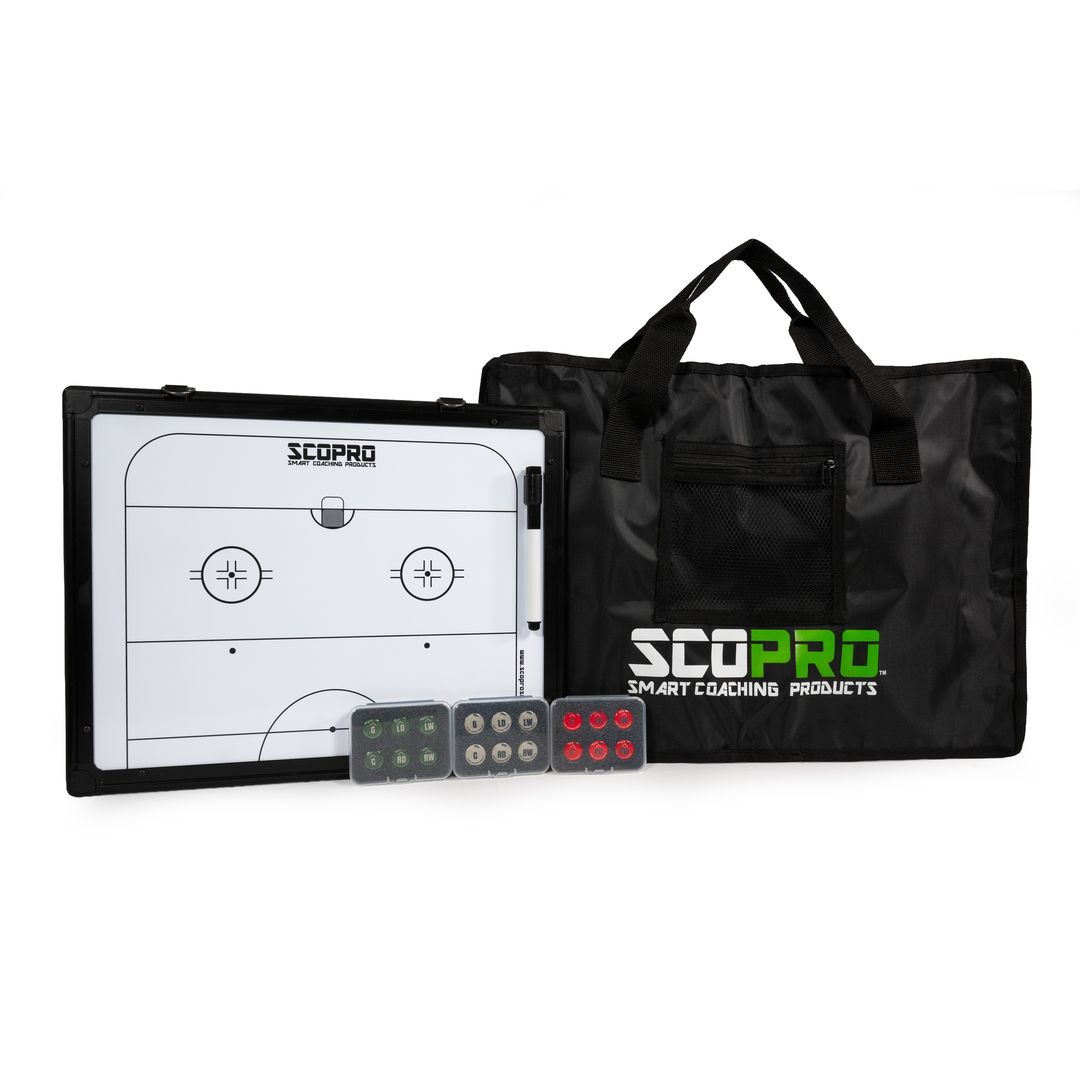 Hockey Travel Bundle - Dual-Sided Board, Carry Case & Magnets