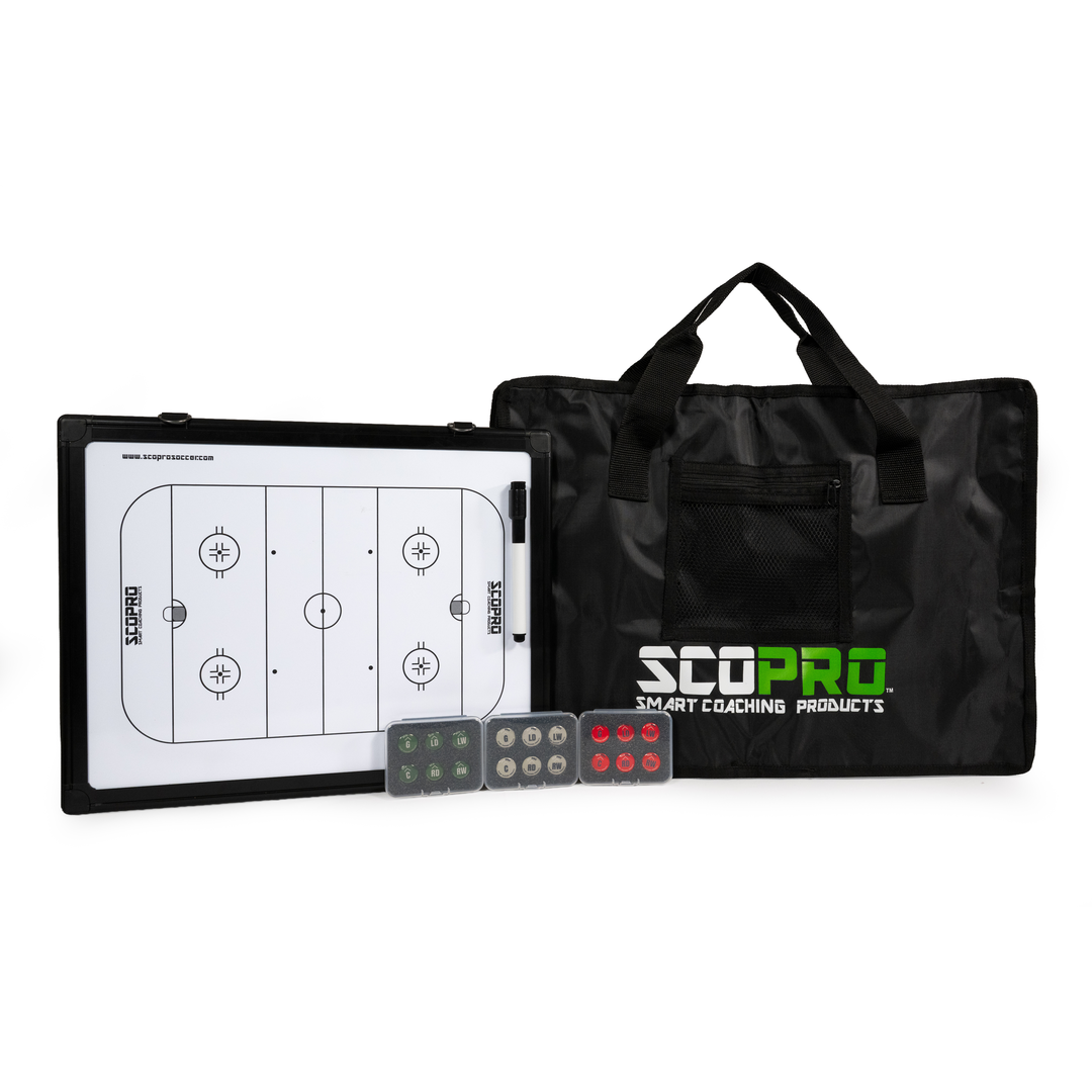 Hockey Travel Bundle - Dual-Sided Board, Carry Case & Magnets