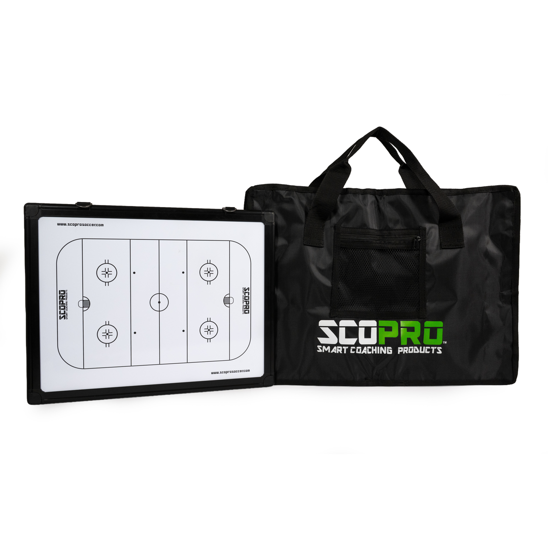 Hockey Travel Board with Carry Case - Dual-Sided, 16" x 12"