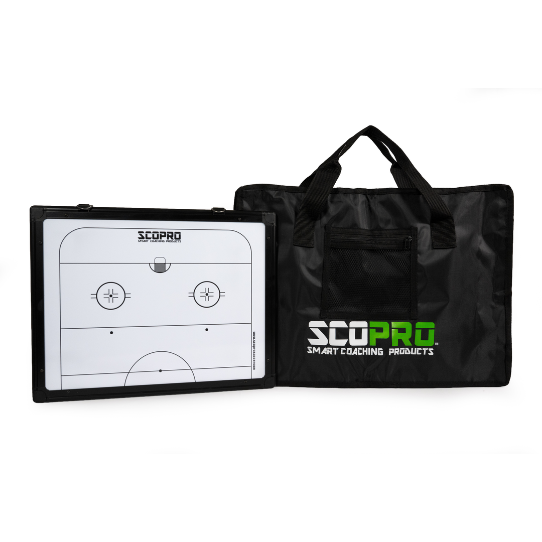Hockey Travel Board with Carry Case - Dual-Sided, 16" x 12"