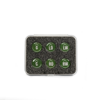 Hockey Mini Magnets - Position-Labeled Set of 6