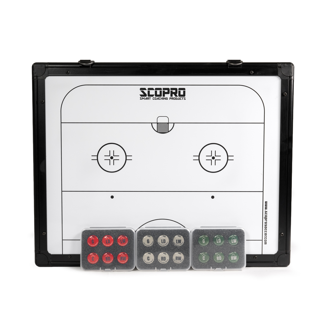 Hockey Travel Bundle - Dual-Sided Board, Carry Case & Magnets