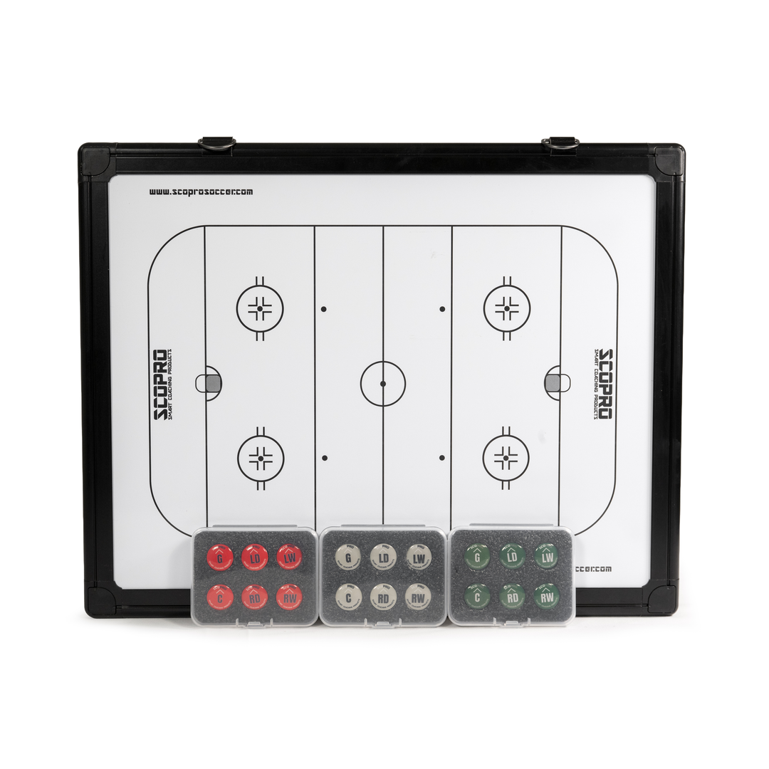 Hockey Travel Bundle - Dual-Sided Board, Carry Case & Magnets