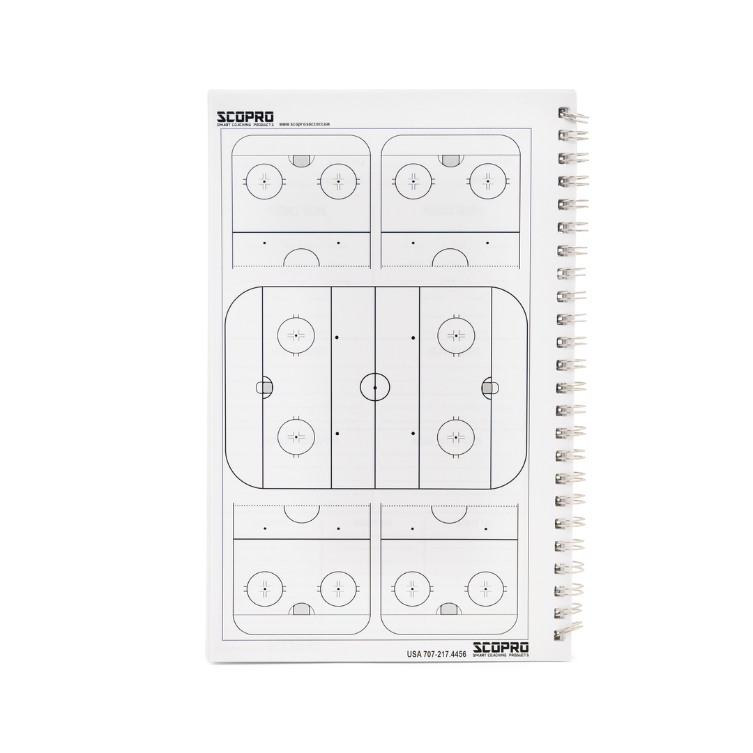 Hockey Game Day Notepad - Lineups, Special Teams & Rink Diagrams